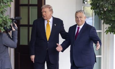 El presidente de Estados Unidos, Donald Trump, junto al primer ministro de Hungría, Viktor Orbán. EFE/Jim Lo Scalzo