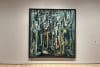 Fotografía de la obra 'La jungla' del pintor poeta y escultor cubano Wifredo Lam exhibida en la sala de la exposición 'Wilfredo Lam: Cuando no duermo, sueño' este miércoles, en el Museo de Arte Moderno (MoMA) de Nueva York (Estados Unidos). EFE/Nora Quintanilla