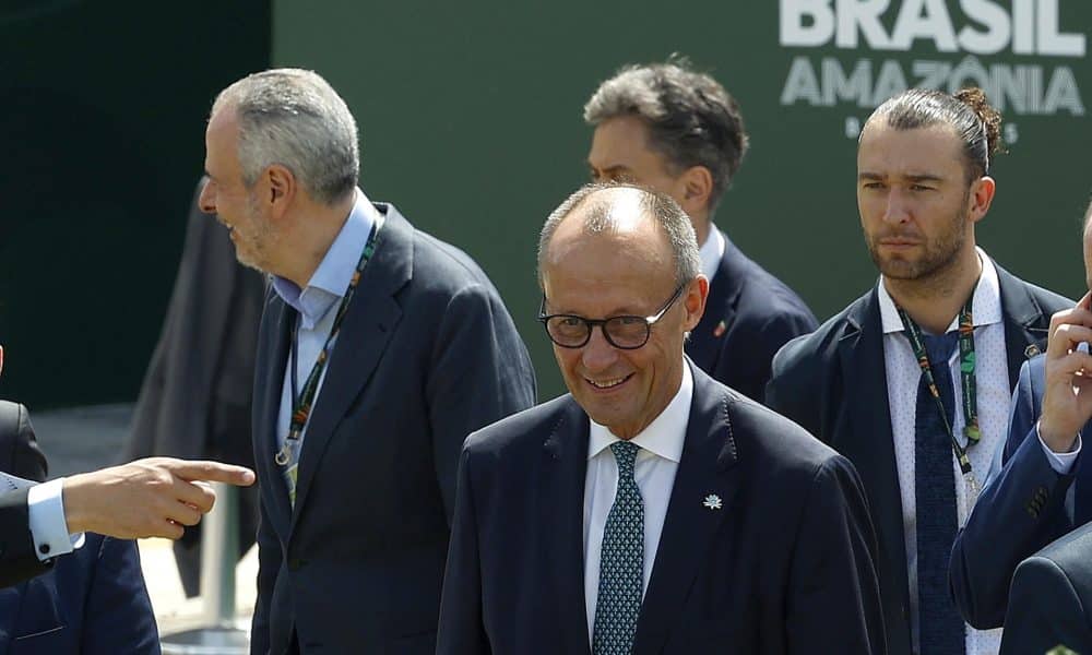 El canciller alemán, Friedrich Merz, en la cumbre de líderes de la COP30 en Belém, en la Amazonía brasileña. EFE/ Antonio Lacerda
