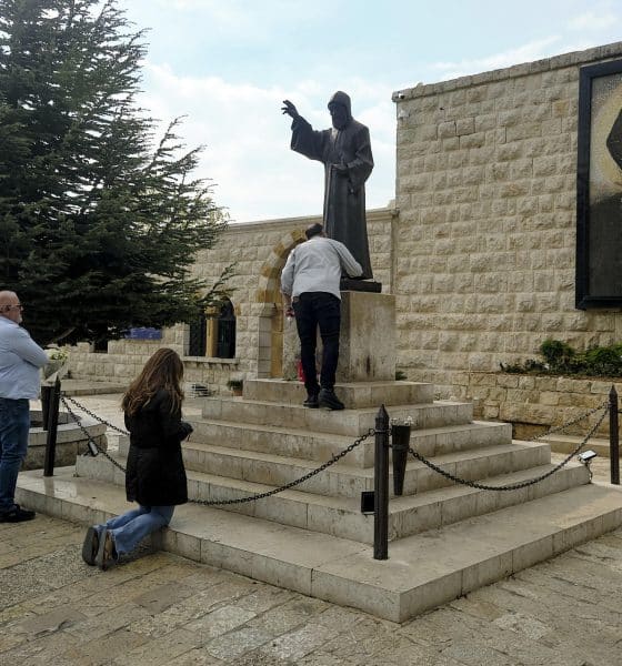 Vista exterior del Monasterio de San Marón, en la localidad libanesa de Annaya. EFE/ Edgar Gutiérrez