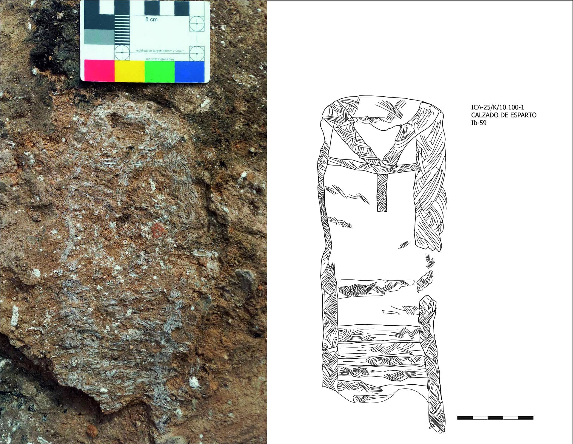 - El Museo Arqueológico de Alicante (MARQ) ha identificado una de las primeras viviendas del yacimiento de la Illeta dels Banyets, en el término municipal de El Campello, correspondiente a la primera mitad del siglo III a. C., en la que se ha localizado un calzado de esparto con una antigüedad de 2.300 años.  EFE/ Diputación de Alicante/SOLO USO EDITORIAL/SOLO DISPONIBLE PARA ILUSTRAR LA NOTICIA QUE ACOMPAÑA (CRÉDITO OBLIGATORIO)