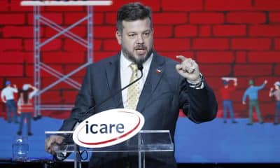 Fotografía de archivo del candidato a la presidencia de Chile, Johannes Kaiser del Partido Nacional Libertario, en Santiago (Chile). EFE/ Elvis González