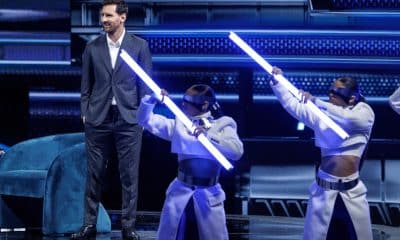 Lionel Messi en el American Business Forum (ABF), un foro que reúne entre el 5 y 6 de noviembre a líderes políticos, empresariales y deportistas en Miami. EFE/EPA/CRISTOBAL HERRERA-ULASHKEVICH