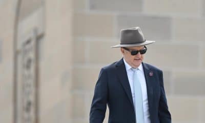 Imagen de archivo tomada en Camberra, Australia, el 11 de noviembre de 2025 que muestra al primer ministro australiano, Anthony Albanese. EFE/EPA/LUKAS COCH NO ARCHIVING AUSTRALIA AND NEW ZEALAND OUT