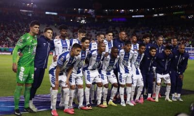 Fotografía de archivo de los jugadores de Pachuca. EFE / David Martínez Pelcastre