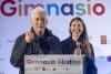 - El actor Richard Gere pronuncia un discurso durante el acto de colocación de la primera piedra de las obras del mayor gimnasio pediátrico hospitalario del país, promovido por la Fundación Aladina, en el hospital Virgen de la Arrixaca de Murcia. EFE/Marcial Guillén