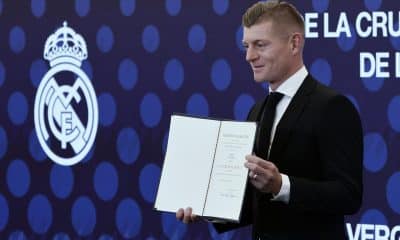 El exfutbolista del Real Madrid Toni Kroos posa este jueves en Madrid. EFE/ Sergio Perez