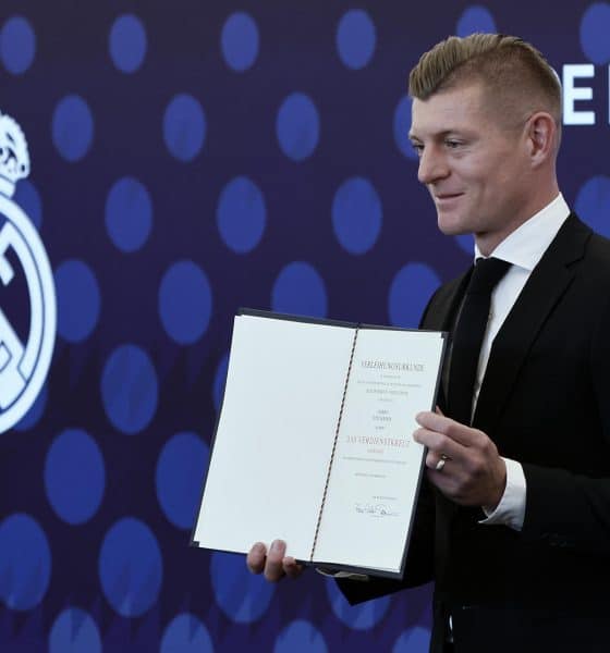 El exfutbolista del Real Madrid Toni Kroos posa este jueves en Madrid. EFE/ Sergio Perez