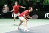Los españoles Marcel Granollers y Pedro Martínez durante el partido ante Tomas Machac y Jakub Mensik, de República Checa, este jueves en Bolonia. EFE/EPA/ELISABETTA BARACCHI