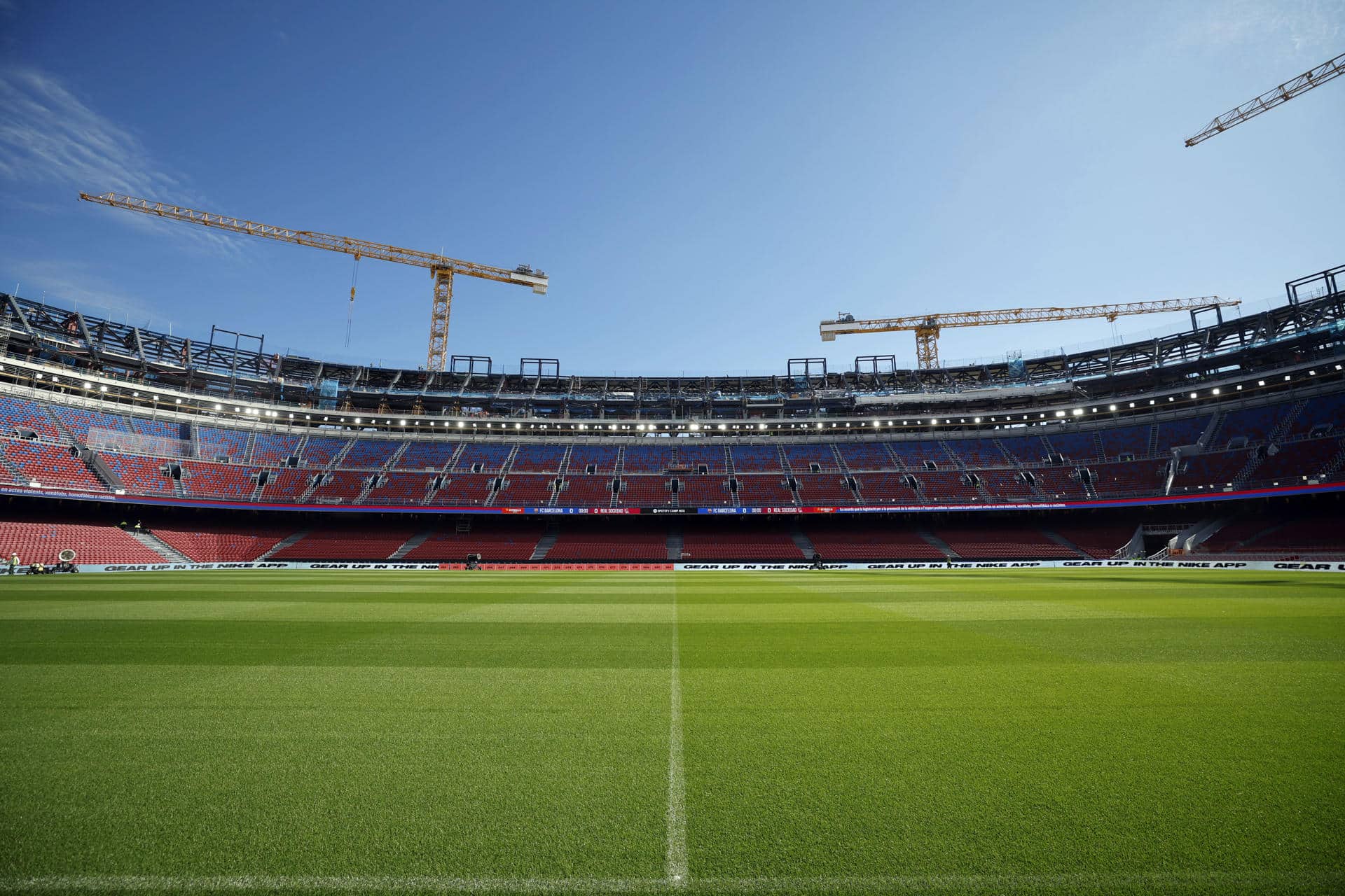 Imagen de archivo del estado del Spotify Camp Nou. EFE/Alberto Estévez