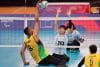 Paratletas de Brasil y Argentina en acción en la final del voleibol sentado de los Juegos Parapanamericanos Juveniles Chile 2025. EFE/Instituto Nacional de Deportes De Chile/SOLO USO EDITORIAL/NO VENTAS/SOLO DISPONIBLE PARA ILUSTRAR LA NOTICIA QUE ACOMPAÑA (CRÉDITO OBLIGATORIO)

