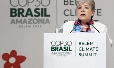 Alicia Bárcena Ibarra destacó en la COP30 que su país busca una acción climática ambiciosa, transformadora e integral como parte del compromiso para combatir el cambio climático en el mundo. EFE/ Secretaría de Medio Ambiente y Recursos Naturales de México /SOLO USO EDITORIAL NO VENTAS /SOLO DISPONIBLE PARA ILUSTRAR LA NOTICIA QUE ACOMPAÑA (CRÉDITO OBLIGATORIO)