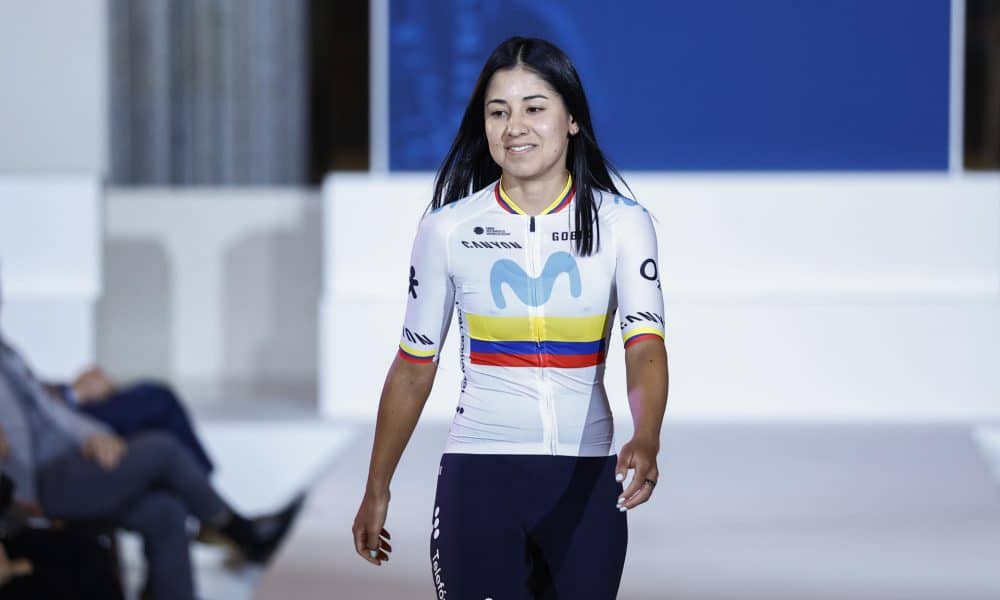 La ciclista colombiana Paula Patiño. EFE/ Rodrigo Jiménez