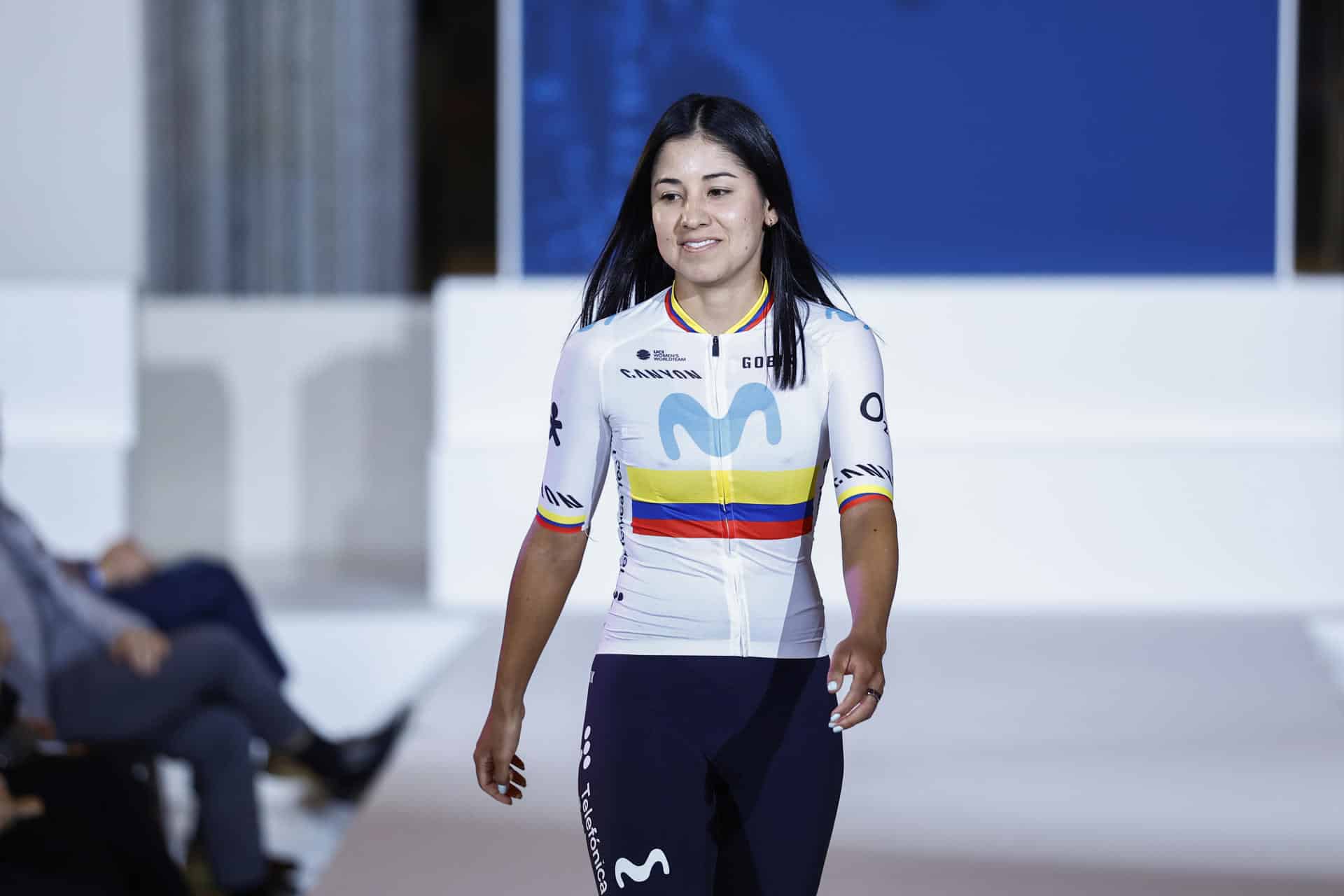 La ciclista colombiana Paula Patiño. EFE/ Rodrigo Jiménez