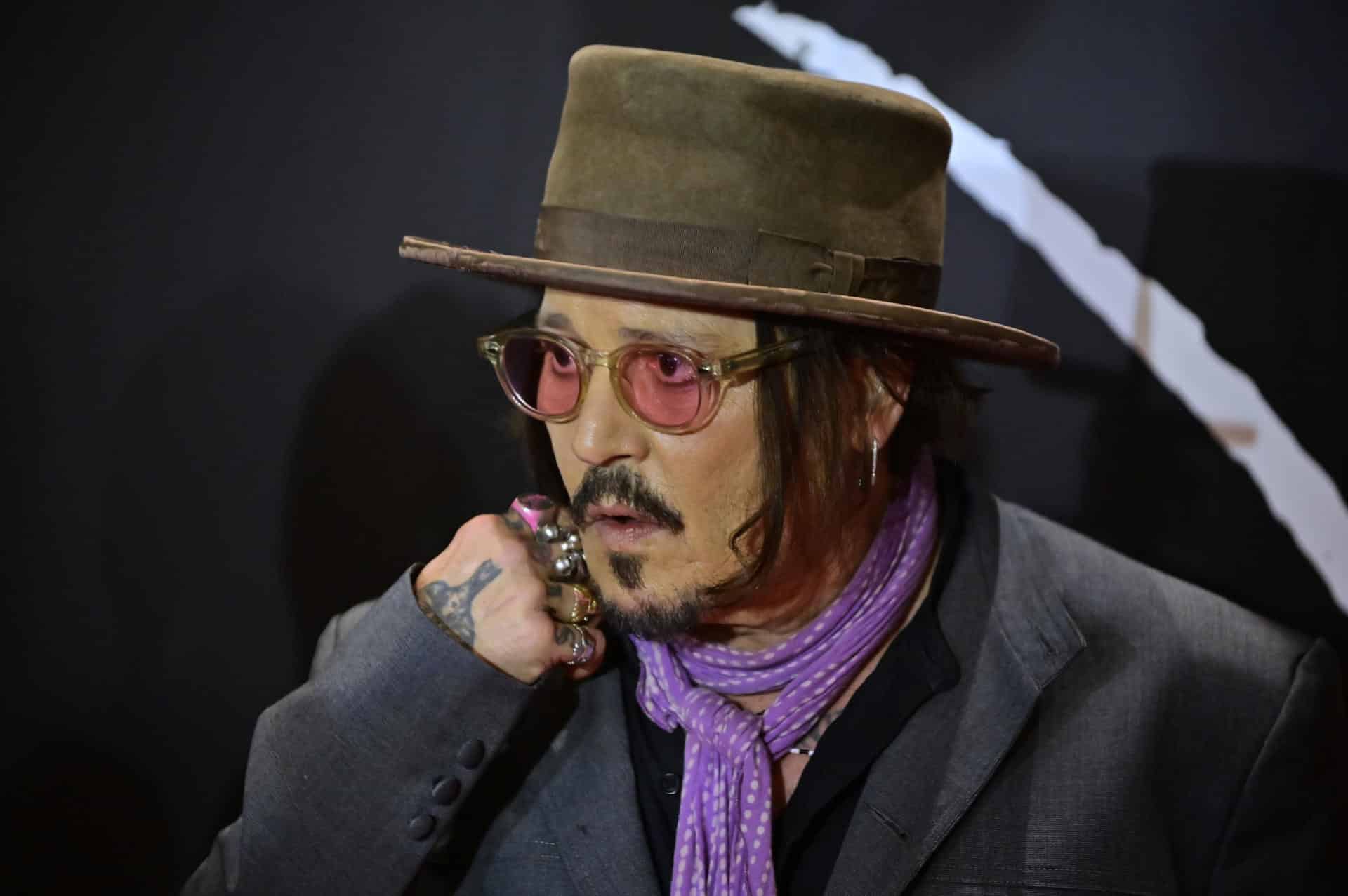 El actor y director estadounidense, Johnny Depp, posa durante la presentación de su filme 'Modigliani, tres días en Montparnasse', este martes, en Buenos Aires (Argentina). EFE/ Matias Martin Campaya