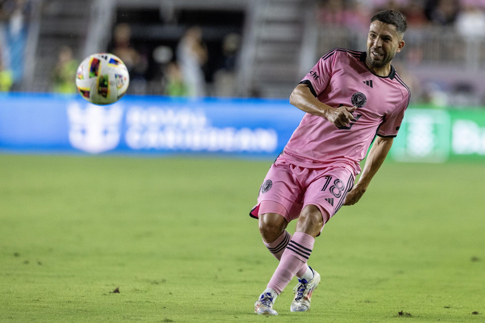 Fotografía de archivo de 2024 de Jordi Alba, defensa del Inter de Miami. . EFE/EPA/CRISTOBAL HERRERA-ULASHKEVICH