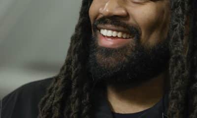 Sheldon Day, jugador del equipo de la NFL los Washington Commandeers, durante una entrevista con EFE en Madrid. EFE/Zipi