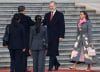 BEIJING (China), 12/11/2025.- Spain's King Felipe VI (2-R), Chinese President Xi Jinping (2-L) and Spain's Queen Letizia (R) attend a welcoming ceremony at the Great Hall of the People in Beijng, China, 12 November 2025. (España) EFE/EPA/Maxim Shemetov / POOL
