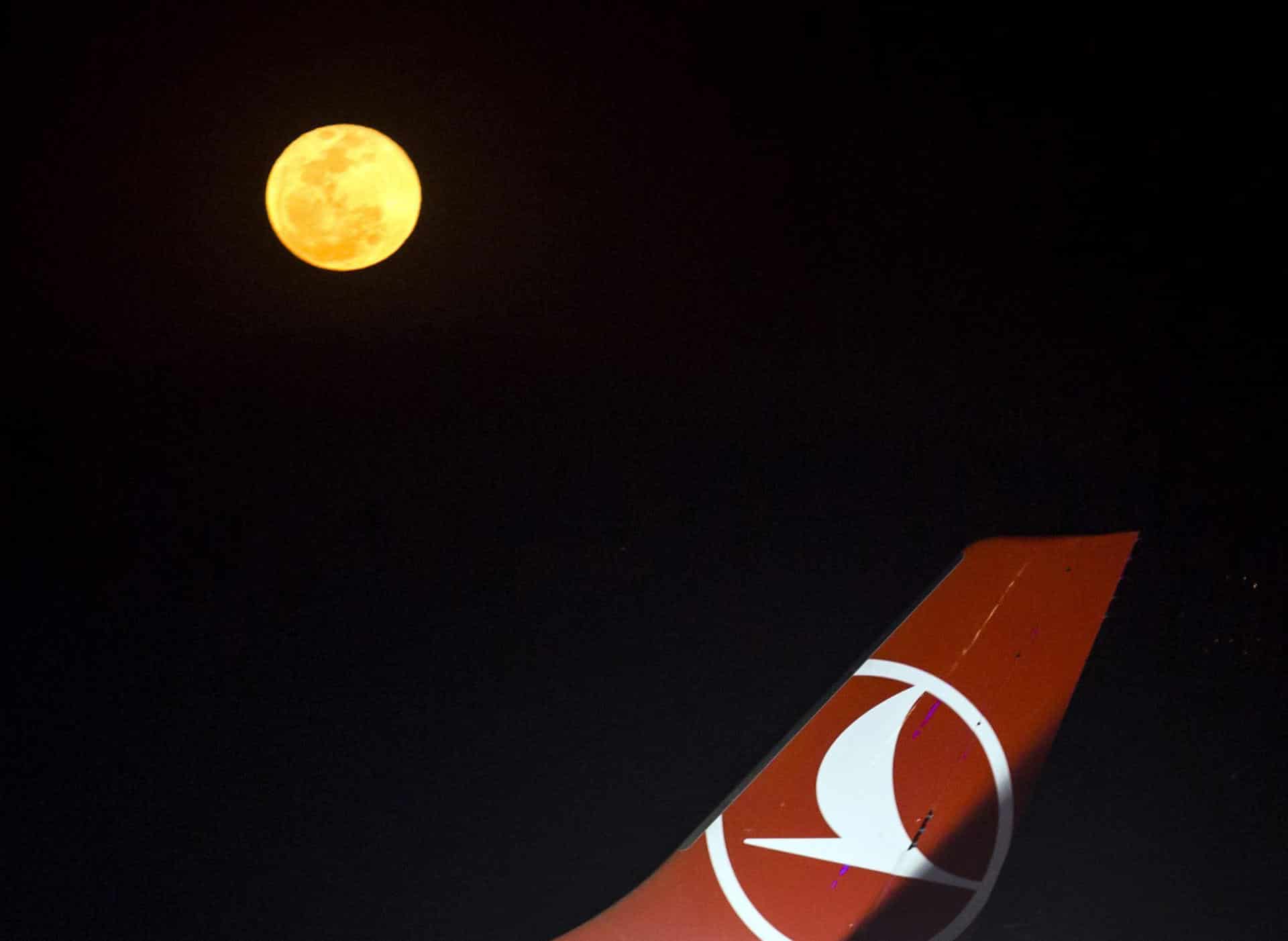 Fotografía de archivo del logo de la aerolínea Turkish Airlines. EPA/NARENDRA SHRESTHA