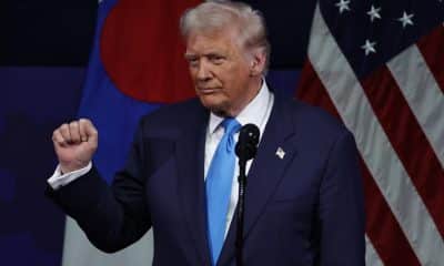 Foto de archivo del presidente Donald Trump. EFE//ANDRES MARTINEZ CASARES