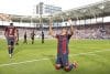 El centrocampista hondureño del Levante, Kervin Arriaga celebra el primer gol de su equipo durante el partido ante el Celta correspondiente a la undécima jornada de LaLiga EA Sports disputado este domingo en el Ciutat de València. EFE/ Ana Escobar
