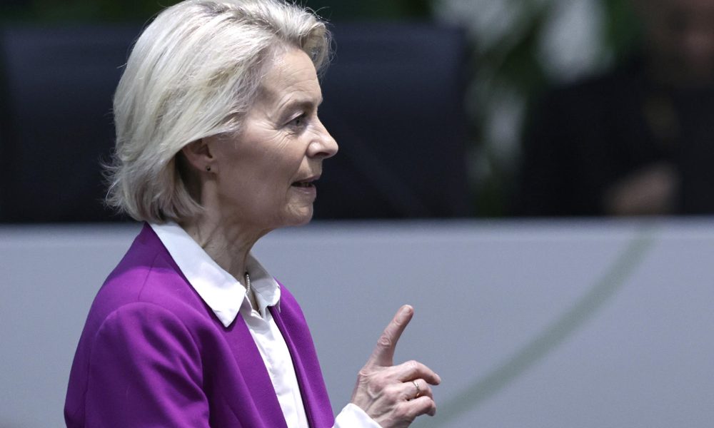 La presidenta de la Comisión Europea, Ursula von der Leyen. EFE/ André Coelho