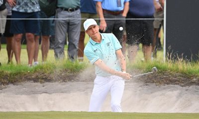 El mexicano Carlos Ortiz durante el Abierto de Australia de golf, este viernes. EFE/EPA/JAMES ROSS AUSTRALIA AND NEW ZEALAND OUT