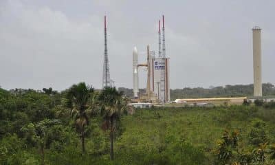 Imagen de archivo de la Plataforma de lanzamiento del cohete Ariane 5A en el Centro Espacial Guayanés en Kurú, la Guayana Francesa, en el nordeste del continente suramericano. EFE/Vladislav Púnchev