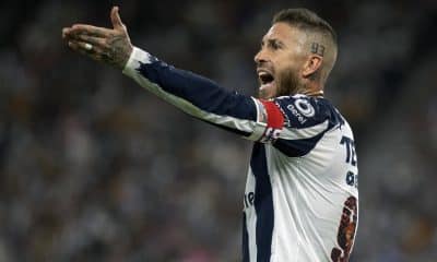 Sergio Ramos de Monterrey reacciona en un partido de la Liga MX entre Monterrey y Tigres en el estadio BBVA, en Guadalupe (México). Imagen de archivo. EFE/ Antonio Ojeda