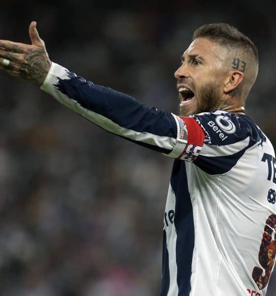 Sergio Ramos de Monterrey reacciona en un partido de la Liga MX entre Monterrey y Tigres en el estadio BBVA, en Guadalupe (México). Imagen de archivo. EFE/ Antonio Ojeda