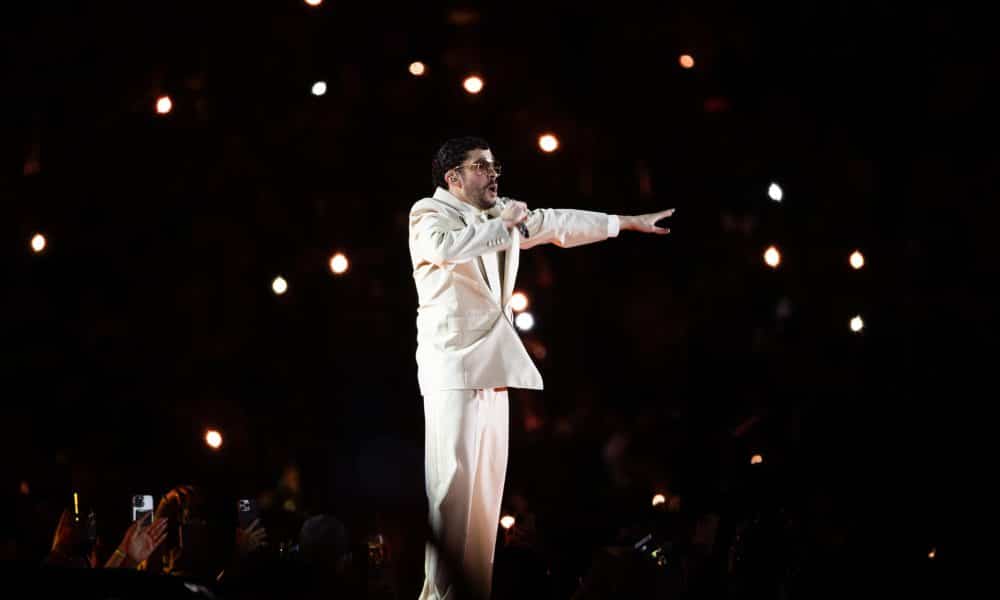 Imagen de archivo del cantante puertorriqueño Bad Bunny durante un concierto en Santo Domingo (República Dominicana) como parte de su gira mundial ‘DeBÍ TiRAR MáS FOToS World Tour’. EFE/ Orlando Barría