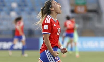 Yanara Aedo le dio el triunfo a Chile ante Paraguay en la Liga de Naciones Femenina en el estadio El Teniente, en Rancagua (Chile). EFE/Elvis González