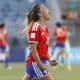 Yanara Aedo le dio el triunfo a Chile ante Paraguay en la Liga de Naciones Femenina en el estadio El Teniente, en Rancagua (Chile). EFE/Elvis González