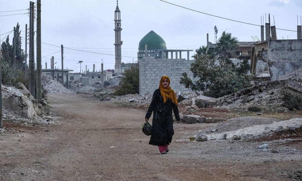 La destruida aldea siria de Buwaidah al Sharqiyah. EFE/Edgar Gutiérrez