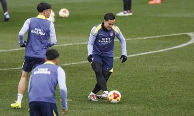 Raspadori, durante el entrenamiento de este martes. EFE/Rodrigo Jiménez