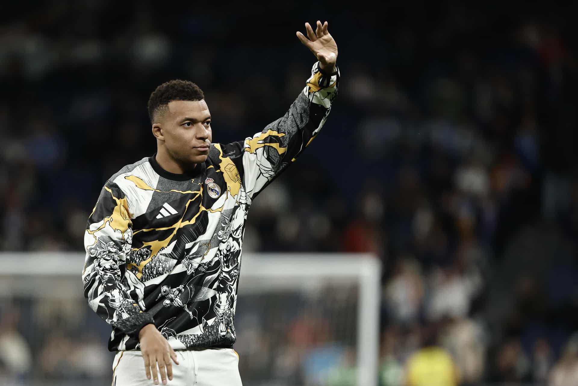 El delantero del Real Madrid Kylian Mbappé u. EFE/Sergio Pérez