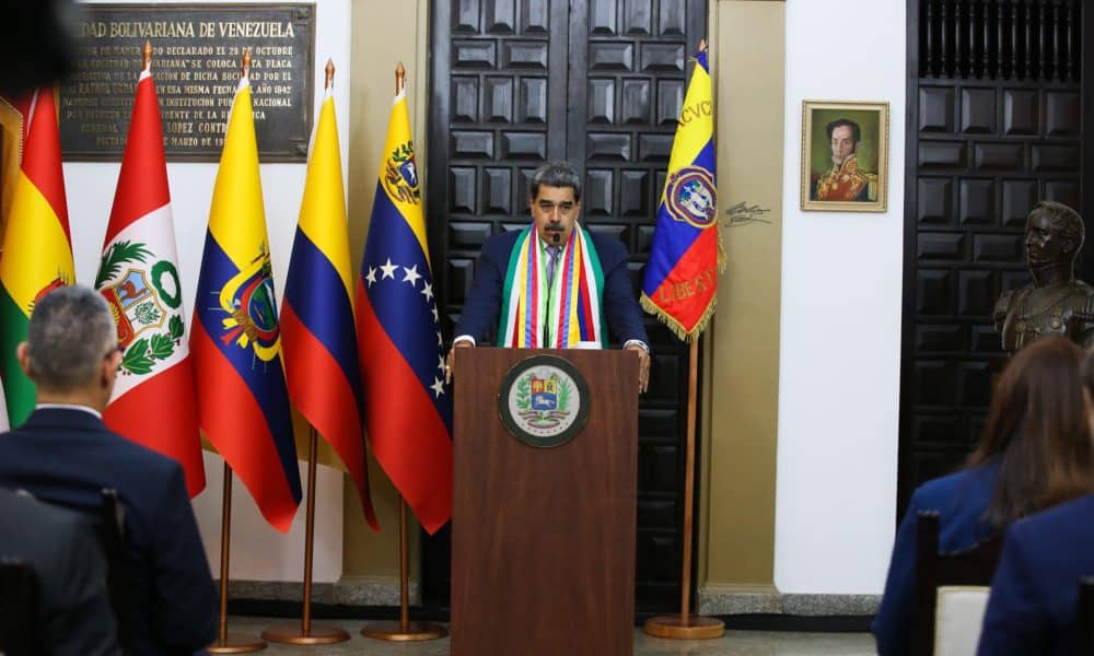 Fotografía cedida del presidente de Venezuela, Nicolás Maduro, en Caracas (Venezuela). EFE/ Palacio de Miraflores