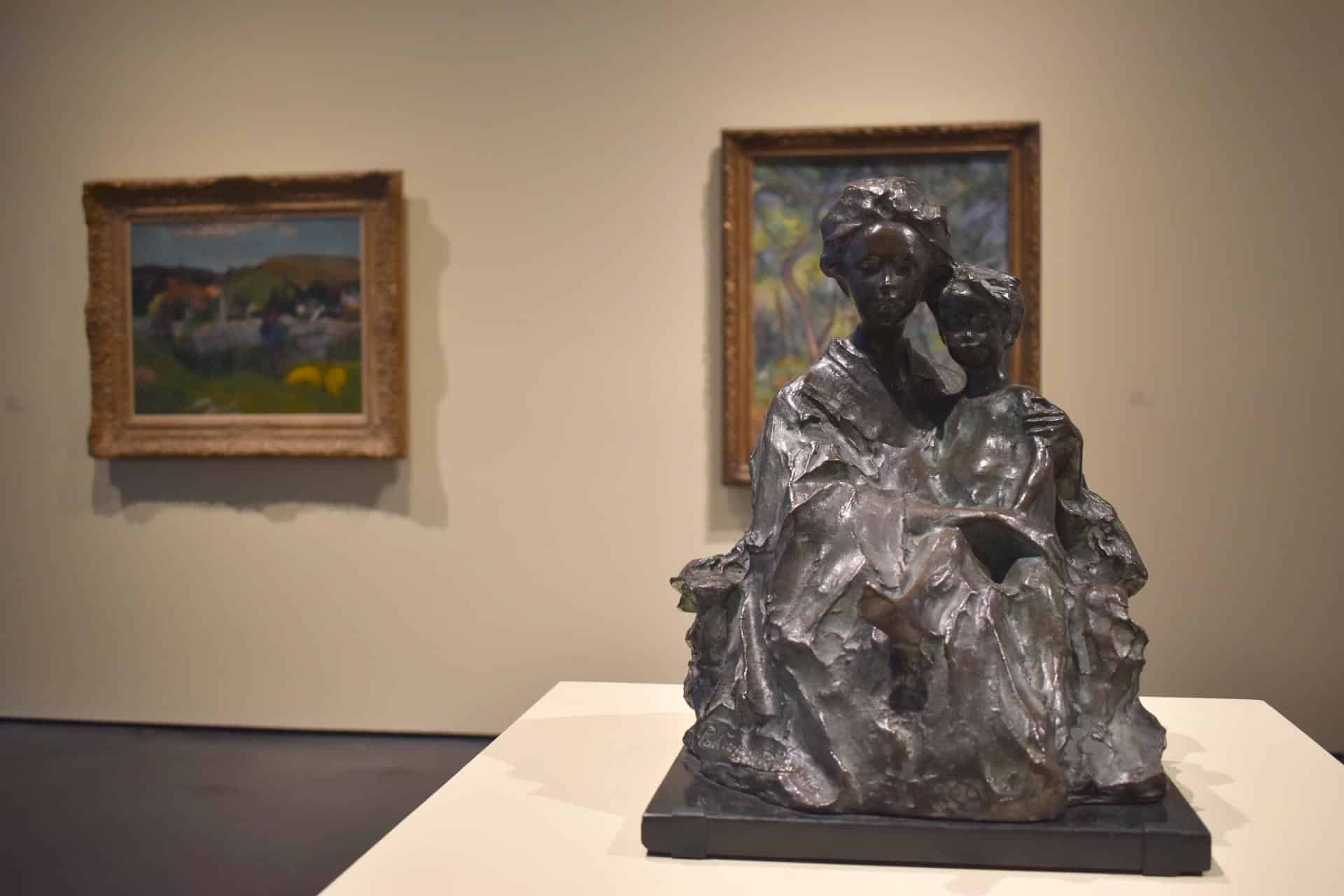 Fotografía que muestra obras exhibidas en el Museo de Arte del Condado de Los Ángeles (LACMA) este viernes, en Los Ángeles (EE.UU.). EFE/ Mónica Rubalcava