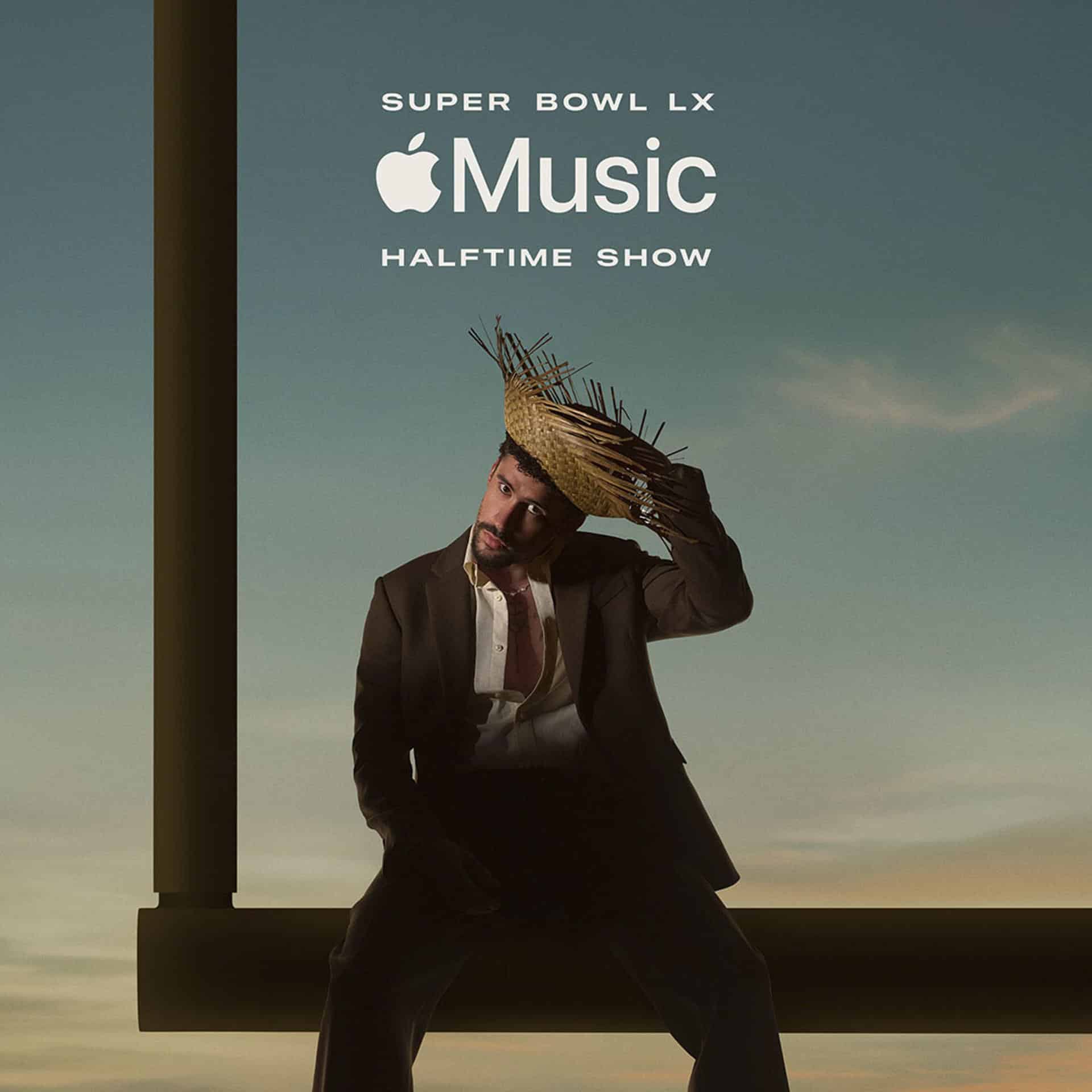 Cartel de Bad Bunny que anunciar su participación en el espectáculo de la Super Bowl. EFE/ Apple Music SOLO USO EDITORIAL/SOLO DISPONIBLE PARA ILUSTRAR LA NOTICIA QUE ACOMPAÑA (CRÉDITO OBLIGATORIO)