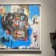 Una persona observa la obra 'Untitled' (1982) del artista estadounidense Jean-Michel Basquiat este miércoles, en Nueva York (Estados Unidos). EFE/ Alicia Sánchez