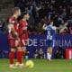 El delantero del Espanyol Roberto Fernández (d) celebra tras marcar ante el Rayo, durante el partido de LaLiga de fútbol que RCD Espayol y Rayo Vallecano disputaron en el RCDE Stadium, en Barcelona. EFE/Toni Albir