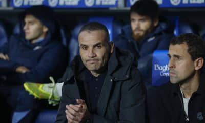 El ya exentrenador de la Real Sociedad, Sergio Francisco, antes del partido de LaLiga entre la Real Sociedad y el Girona en el estadio Reale Arena. EFE/ Javier Etxezarreta