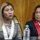 La fiscal provincial de Lima, Miriam Parra, habla en una rueda de prensa este viernes, en Lima (Perú). EFE/ Paolo Aguilar