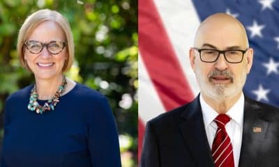 Combo de fotografías cedidas por las campañas electorales del os candidatos a la alcaldía de Miami, la demócrata Eileen Higgins (i) y el republicano Emilio González. EFE/ Campañas electorales Higgins/González /SOLO USO EDITORIAL/NO VENTAS/SOLO DISPONIBLE PARA ILUSTRAR LA NOTICIA QUE ACOMPAÑA (CRÉDITO OBLIGATORIO)