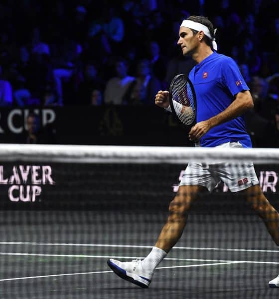 El extenista suizo Roger Federer durante un partido de la Laver Cup en 2022. EFE/EPA/ANDY RAIN