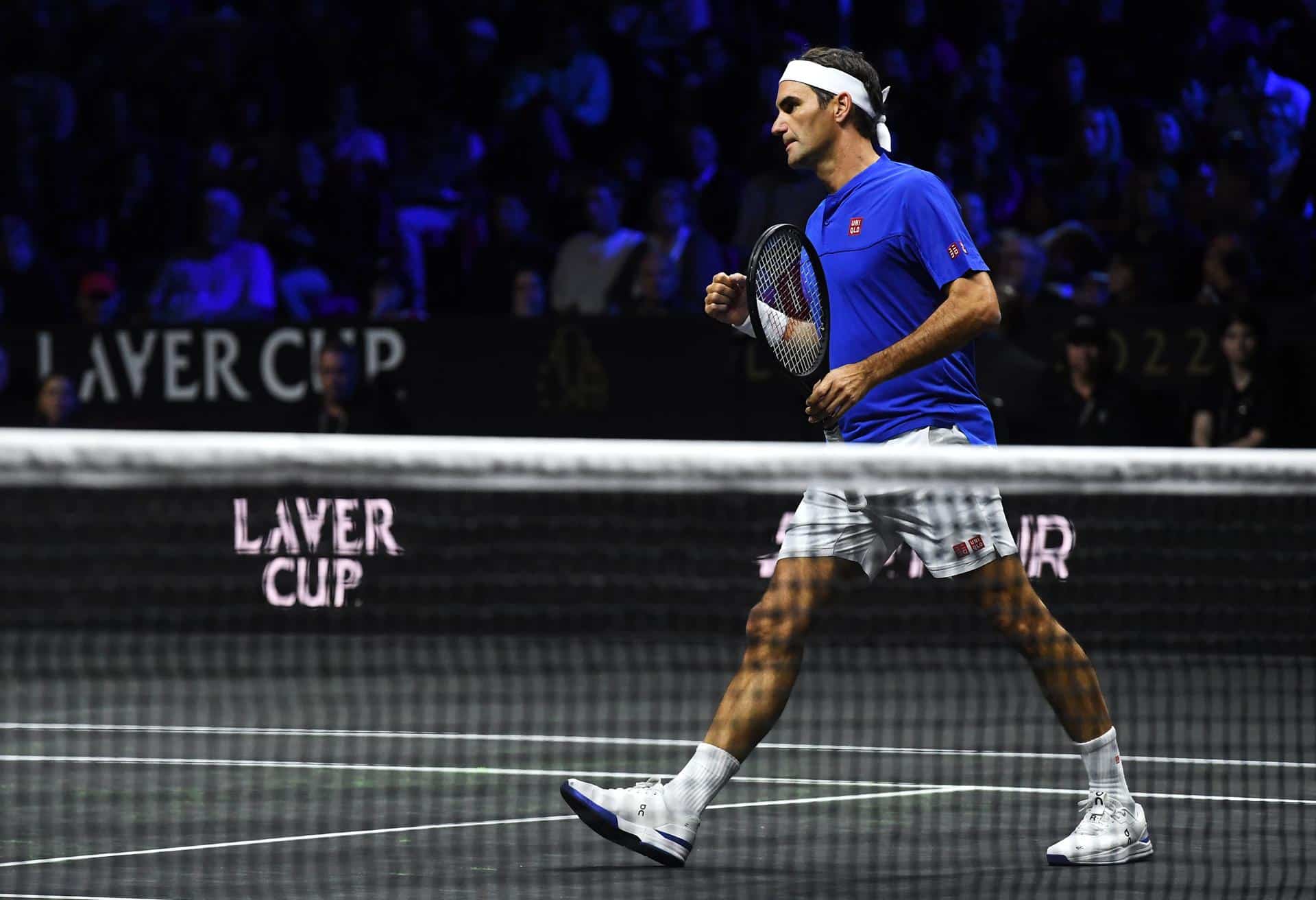 El extenista suizo Roger Federer durante un partido de la Laver Cup en 2022. EFE/EPA/ANDY RAIN