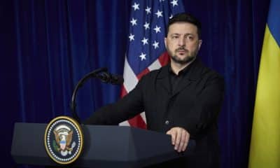 El presidente de Ucrania, Volodímir Zelensky, tras reunirse este domingo con Donald Trump en Palm Beach. EFE/EPA/PRESIDENTIAL PRESS SERVICE / HANDOUT HANDOUT EDITORIAL USE ONLY/NO SALESHANDOUT EDITORIAL USE ONLY/NO SALES