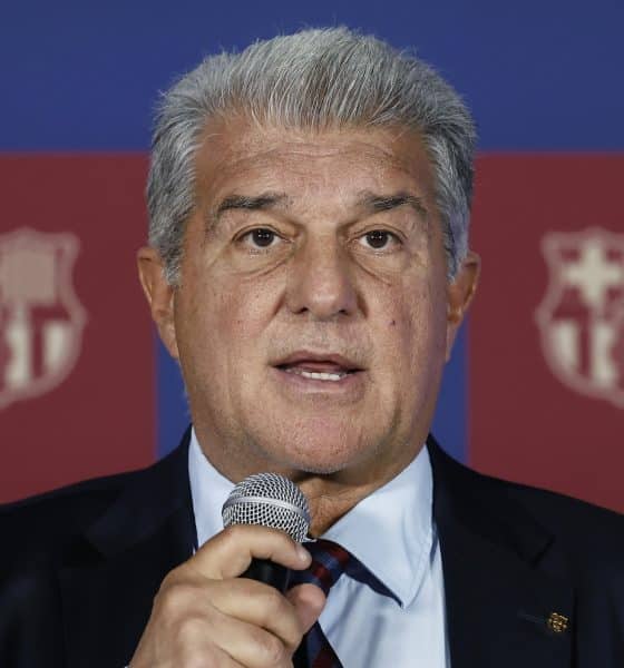 El presidente del FC Barcelona, Joan Laporta. EFE/ Andreu Dalmau