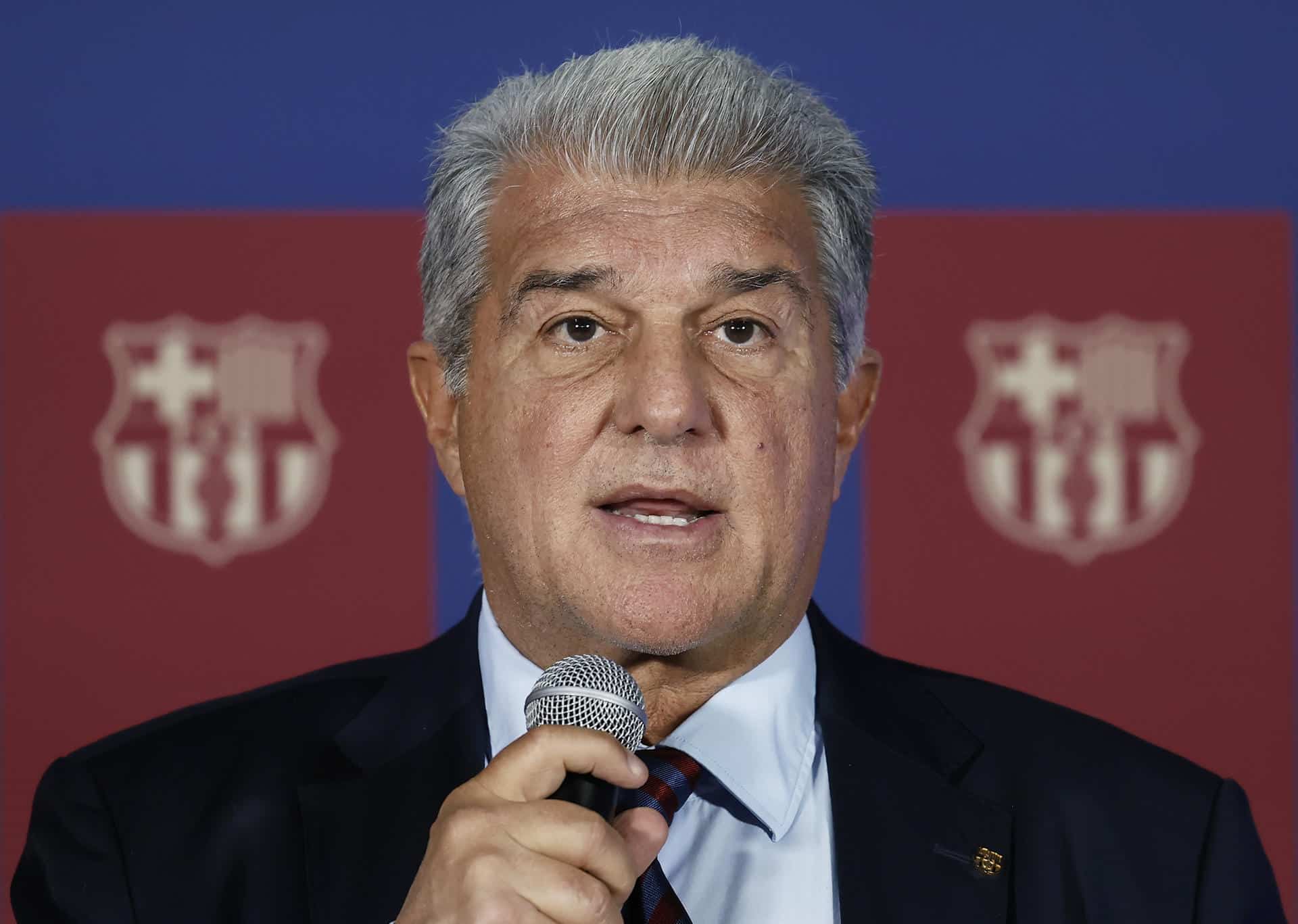 El presidente del FC Barcelona, Joan Laporta. EFE/ Andreu Dalmau
