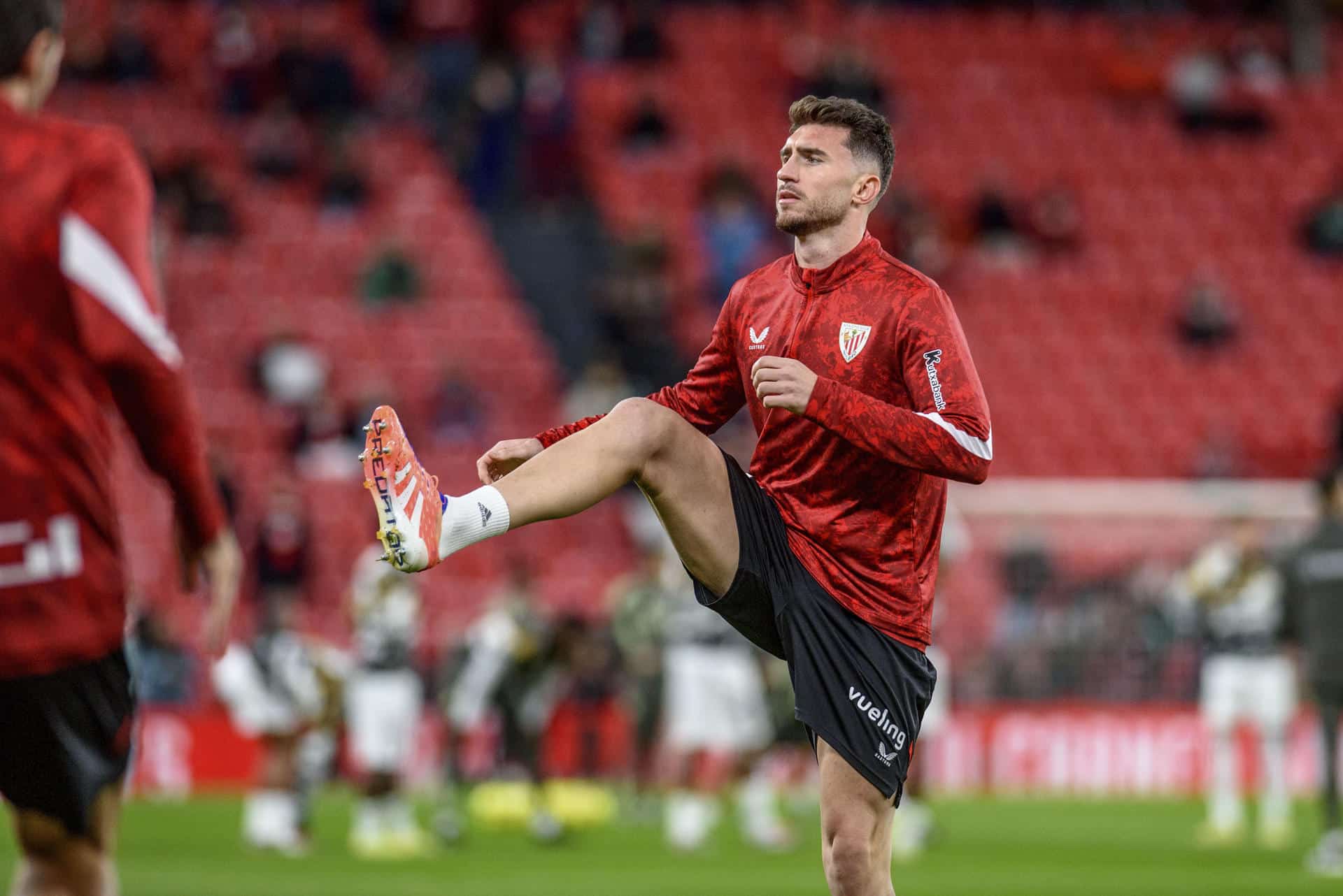 El defensa del Athletic Club de Bilbao Aymeric Laporte (c). EFE/Javier Zorrilla